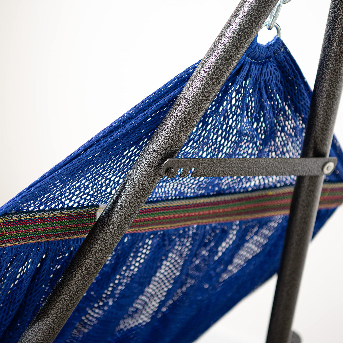 Best Home Fashion Portable Hammock with Collapsible Steel Stand, 450 lbs Capacity, No Tools Assembly, Carrying Bag Included, Perfect for Indoor Outdoor Backyard Patio Camping Beach, Navy