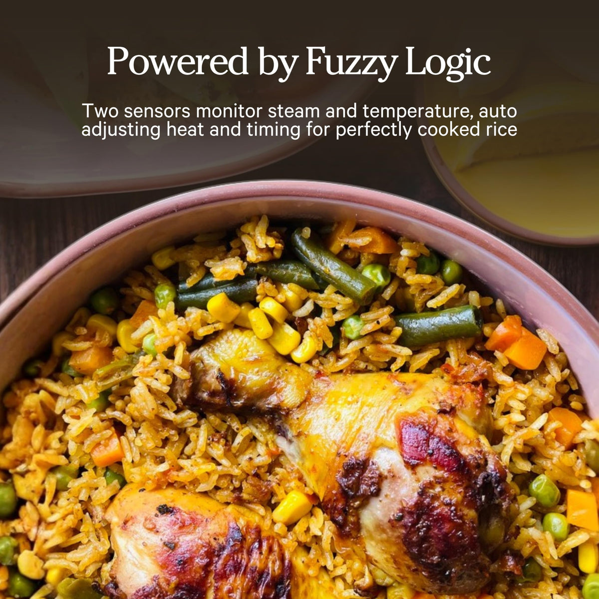 Our Place Rice Cooker | Compact Rice Cooker 3-Cup Uncooked / 6-Cup Cooked with Ceramic Nonstick Inner Pot | Fuzzy Logic Multi-Cooker for White & Brown Rice, Oatmeal & Grains | Delay Timer & Auto Keep Warm | Char