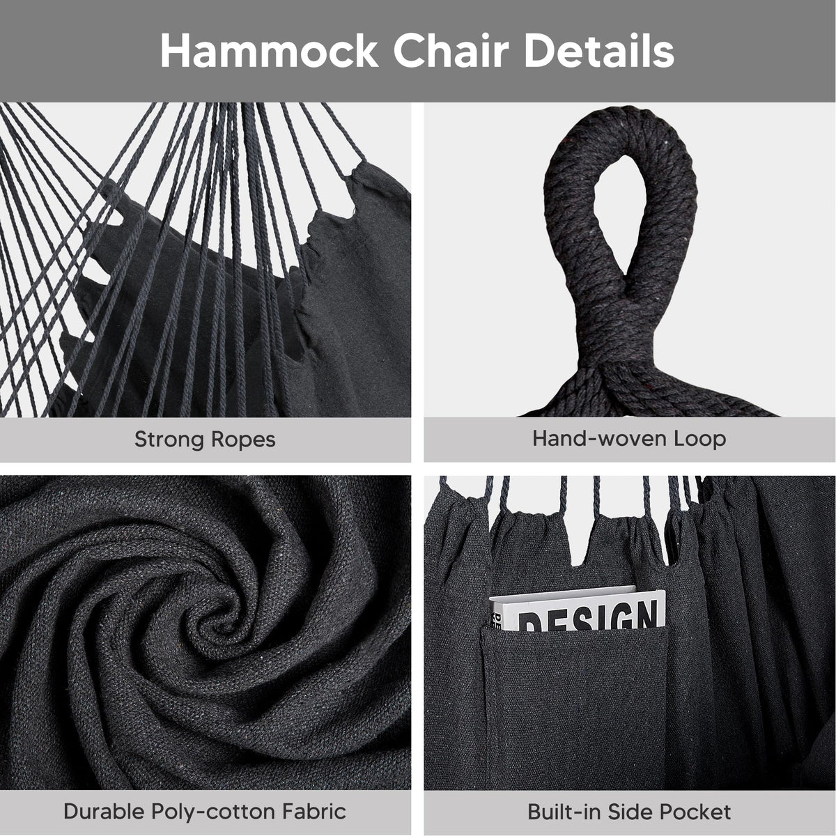 SUNCREAT 2-in-1 Hammocks Hammock Chair with Stand, 475 lbs Capacity, Heavy Duty Two Person Hammock with Stand, Patented, Blue Stripe