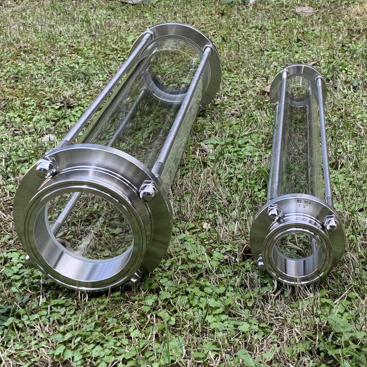 4 inch Tri Clamp Tall Sight Glass (4 inch TC*18 inch Long)