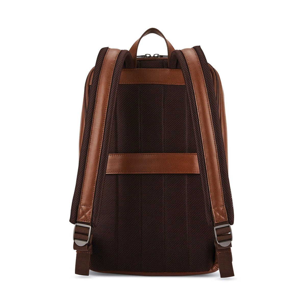 Samsonite Classic Leather Slim Backpack, Cognac , One Size