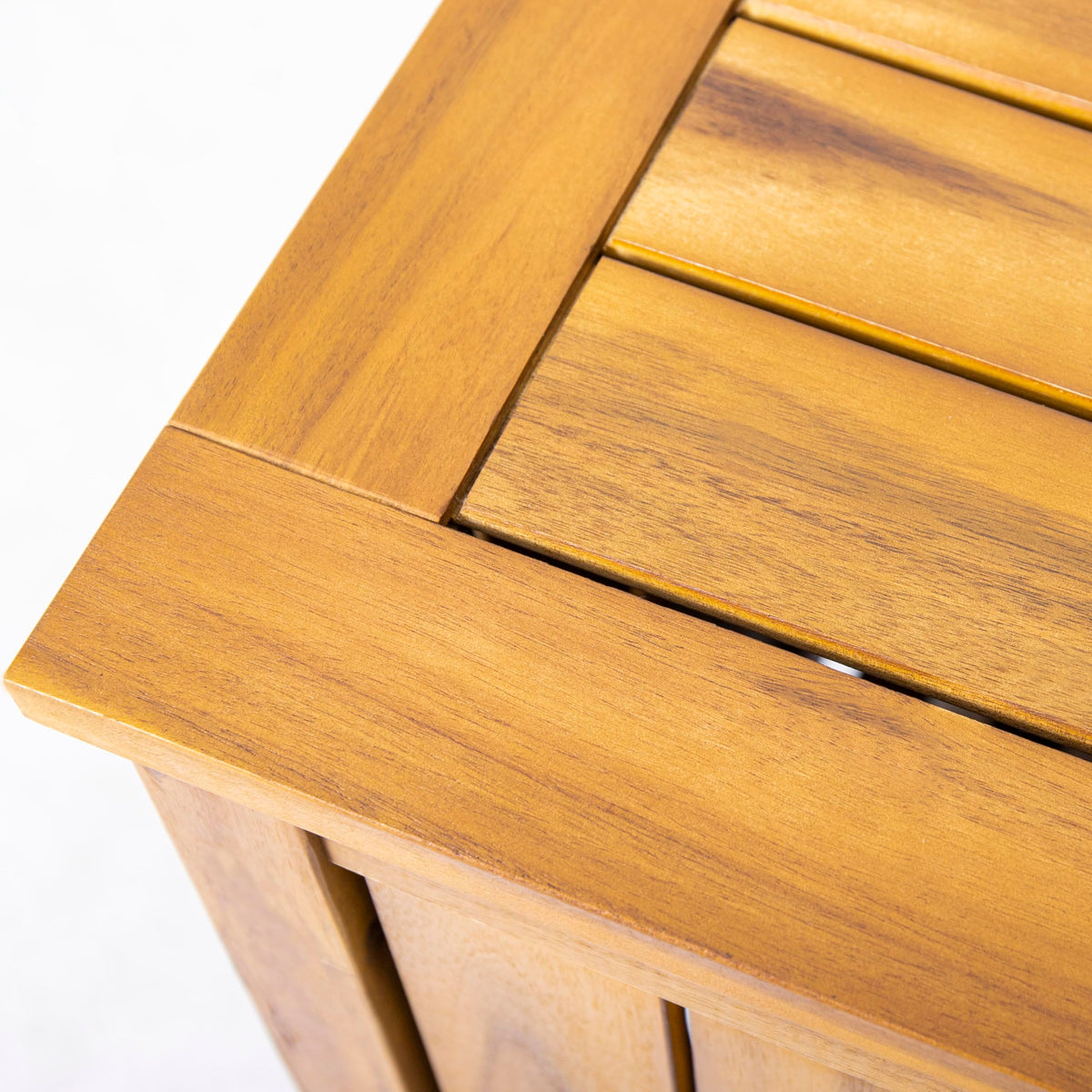 Christopher Knight Home Wood Cabinet Box, Slat Panel Storage Cabinet, Storage Organzier with Easy Open Lid Hinges, Easy Assembly, Outdoor Patio 100 Gallon Acacia Wood Deck Storage Box, Teak