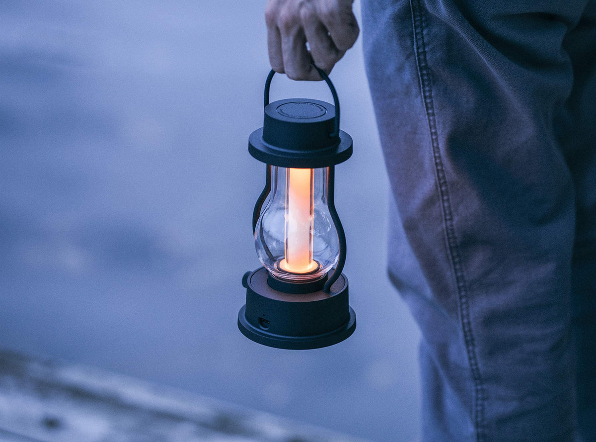 BALMUDA Combo Pack The Lantern Black & Navy | Rechargeable LED Lantern | 3 Light Modes: Candle, Amber, & Warm White | Battery Operated