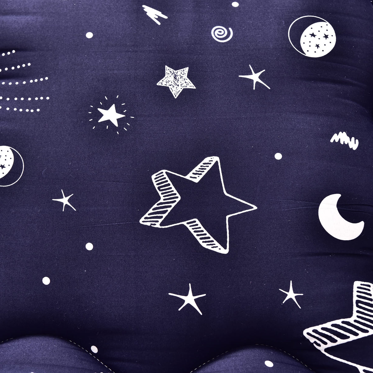 MAXYOYO Navy Star Futon Mattress Japanese Tatami Mat Foldable Futon Portable Camping Mattress Kids Sleeping Pad Floor Couch, Full