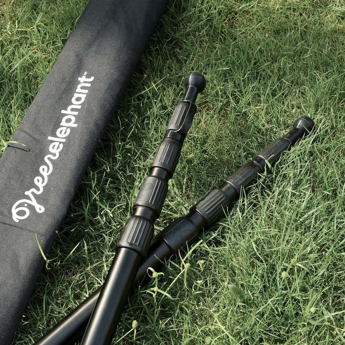 Green Elephant Camping Tarp Poles - Adjustable Aluminum Telescoping Tent Poles for Tarps, Canopy & Awning - Heavy Duty Collapsible Pole Set of 4 - Extends 8ft, Shrinks to 2ft - Caravan & Beach Shade