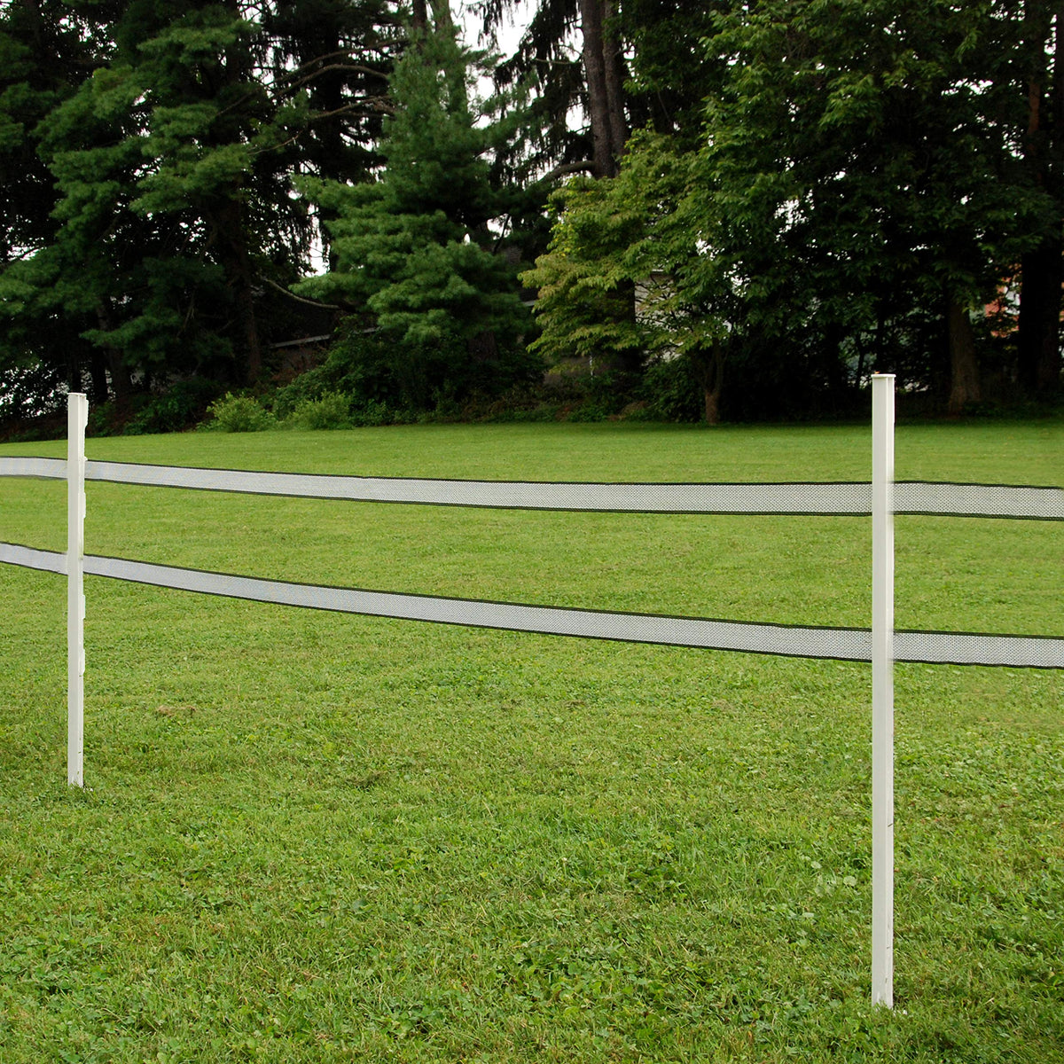 Zareba 4-Foot Step-In Electric Fence Posts - 50 Pack for Electric Fence System - Sturdy Construction - A-48, White - Easy to Install Step In Posts, Includes 50