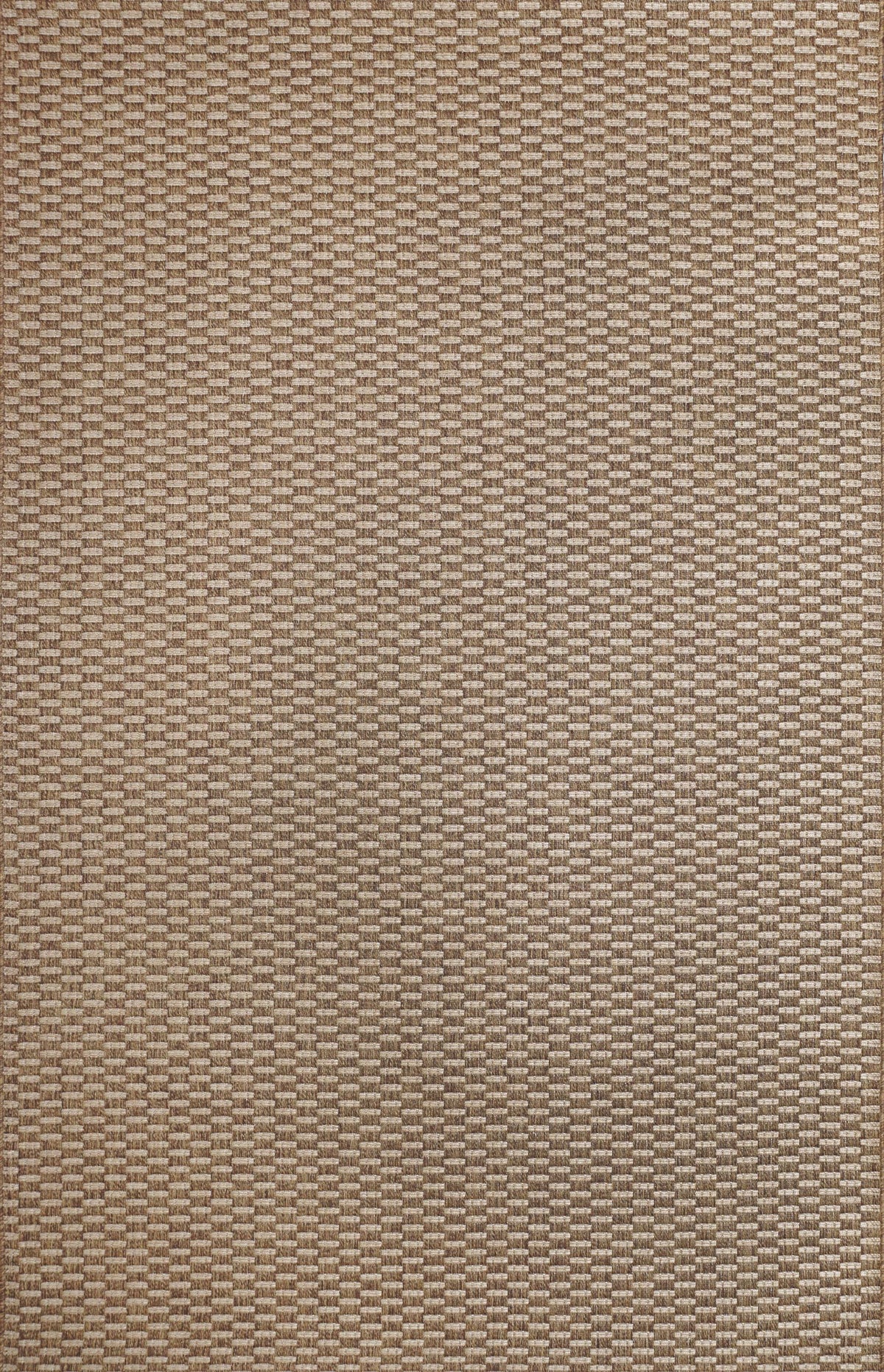 Gertmenian Indoor Outdoor Premium Flatweave Area Accent Rugs for Deck, Patio, Poolside & Mudroom | Washable, Stain & UV Stabilized Carpet | 9x9 Ft Square, Rivington, Chestnut, 91291