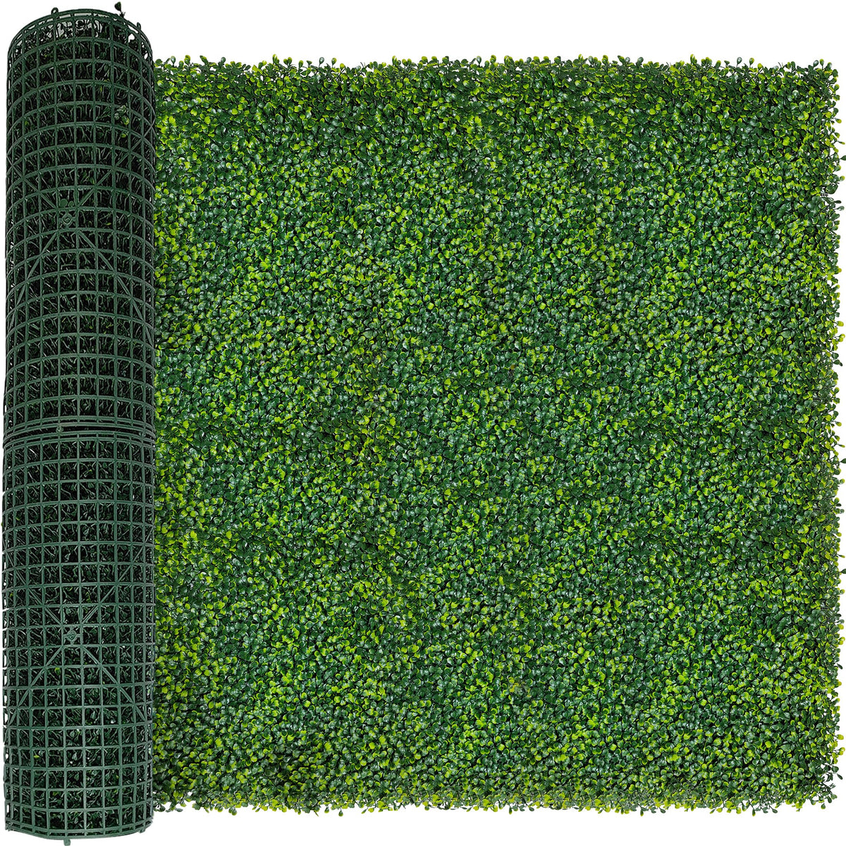 ODTORY Artificial Boxwood Roll Panels, 48"x120" (40 sq.ft) UV-Resistant Faux Ivy Privacy Fence Screen, Decorative Grass Wall Covering for Indoor & Outdoor Garden, Backyard, Balcony, Home Decor