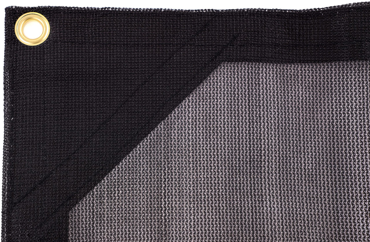 Kotap 12-ft x 24-ft Heavy-Duty 6.5 Oz Black Mesh Shade/Truck Tarp, Item: MESH-1224