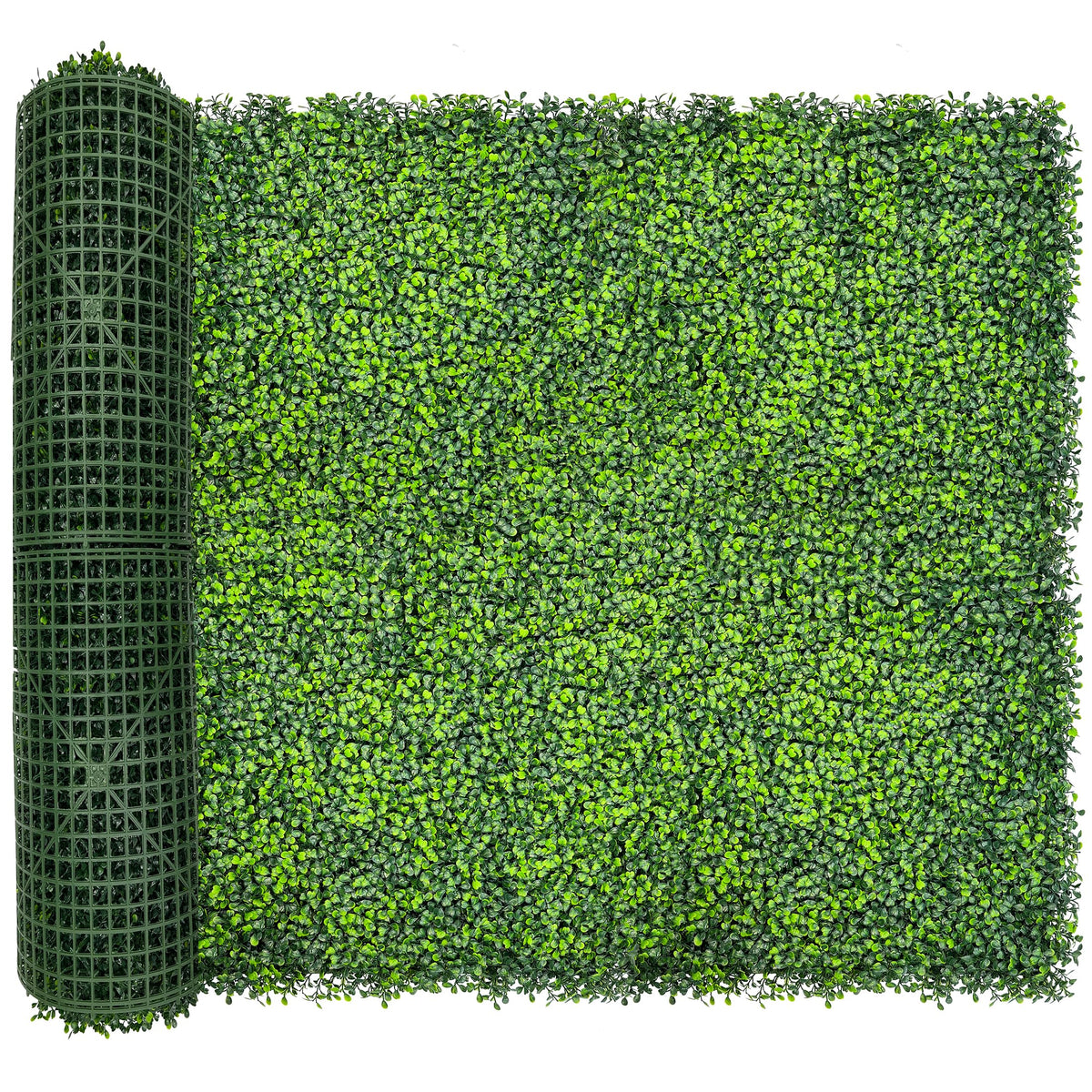 DOPGIB Artificial Ivy Privacy Fence Screen,128"x 48" (43 SQFT) UV-Anti Faux Boxwood Roll Grass Wall Panels for Patio Balcony Privacy, Garden, Backyard Greenery Wall Backdrop Decor